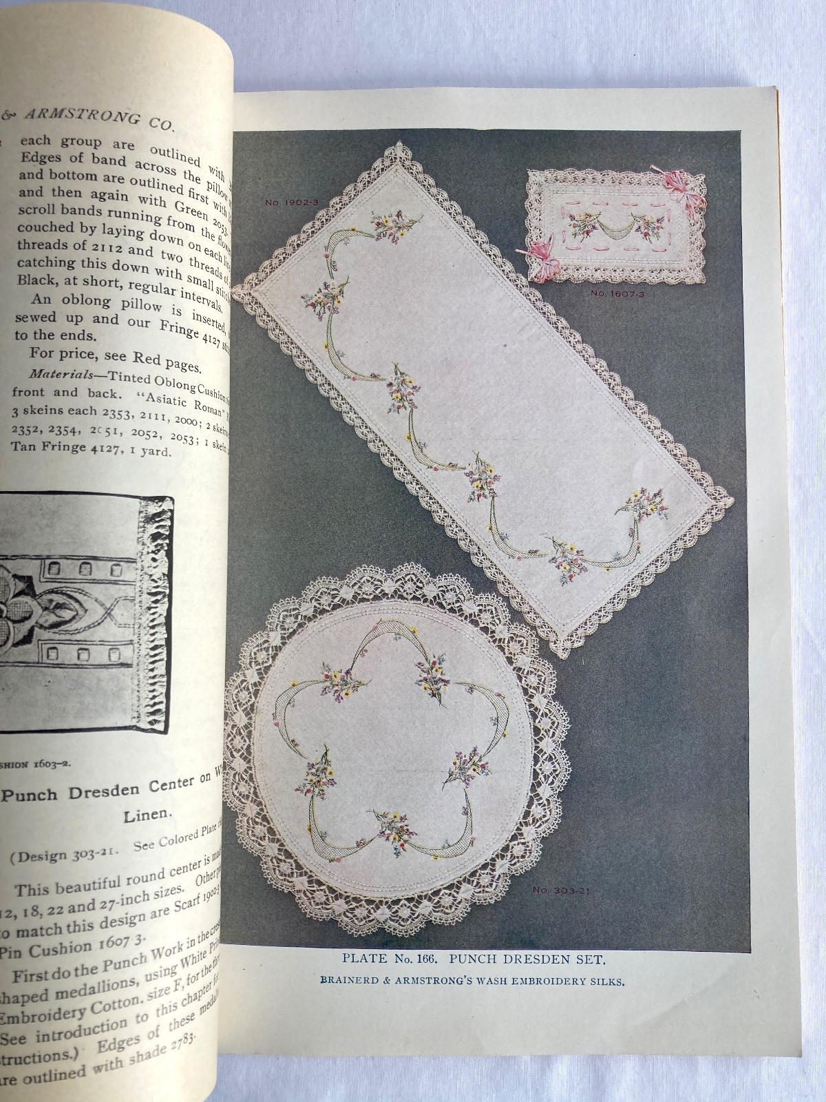 Vintage 1913 EMBROIDERY LESSONS with Some Color Plates Brainerd & Armstrong