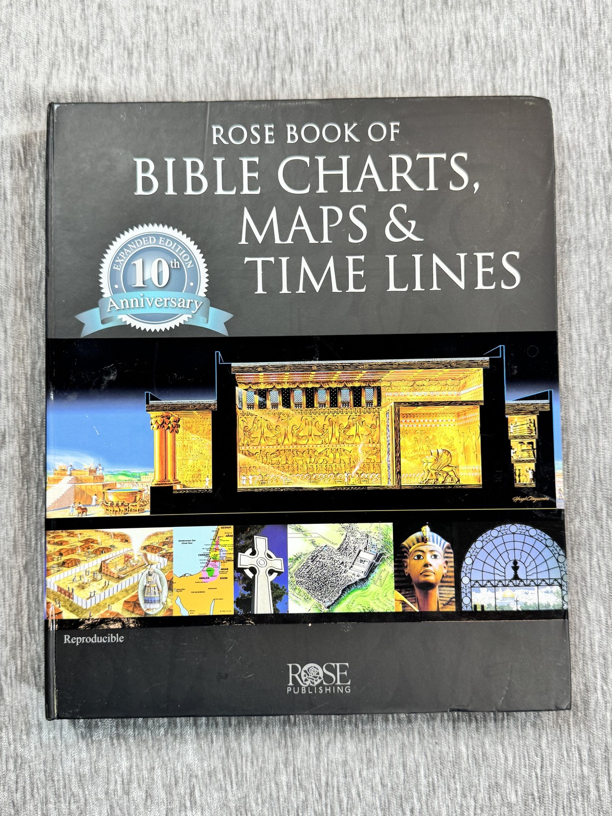 Rose Book Of Bible Charts Maps & Time Lines Rose Publishing Black HC Spiral