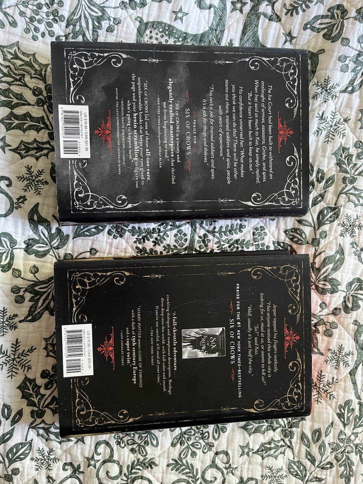 Six Of Crows & Crooked Kingdom Colored Edges First Edition Hardcover Duology ￼