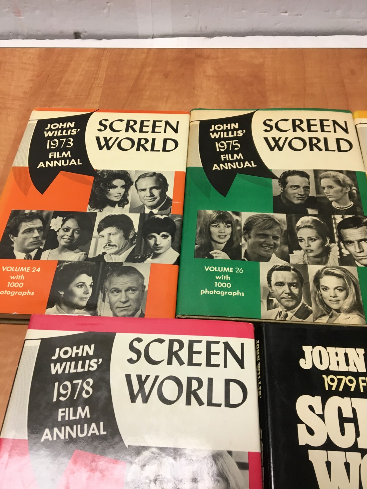 Lot of 5 John Willis Screen World 1970s EDITIONS Film Annual 73 75 76 78 79 HCDJ