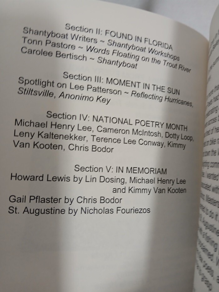 Florida Speaks Poet Plant Press Anthology Florida Themed Trade Ppb Chris Bodar