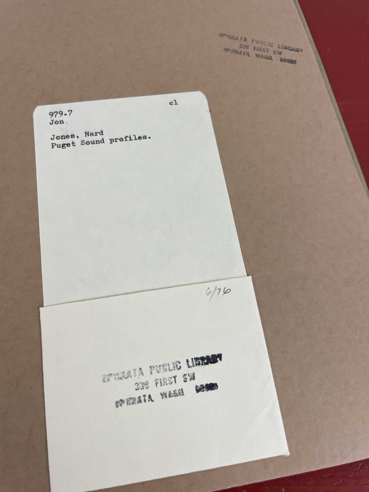 Puget Sound Profiles Volumes 1 & 2 by Nard Jones VTG Spiralbound 2-in-1 PB 1963