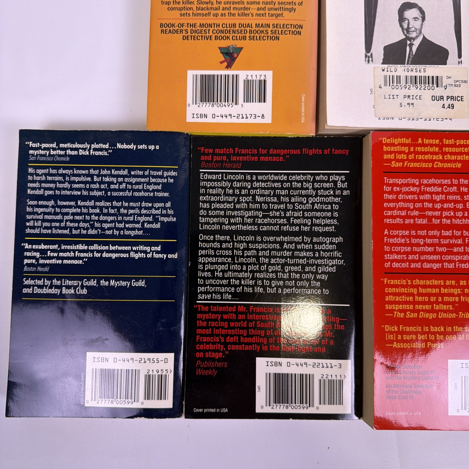 Lot of 13 Dick Francis Paperback Mysteries, VG Condition SEE PICTURES
