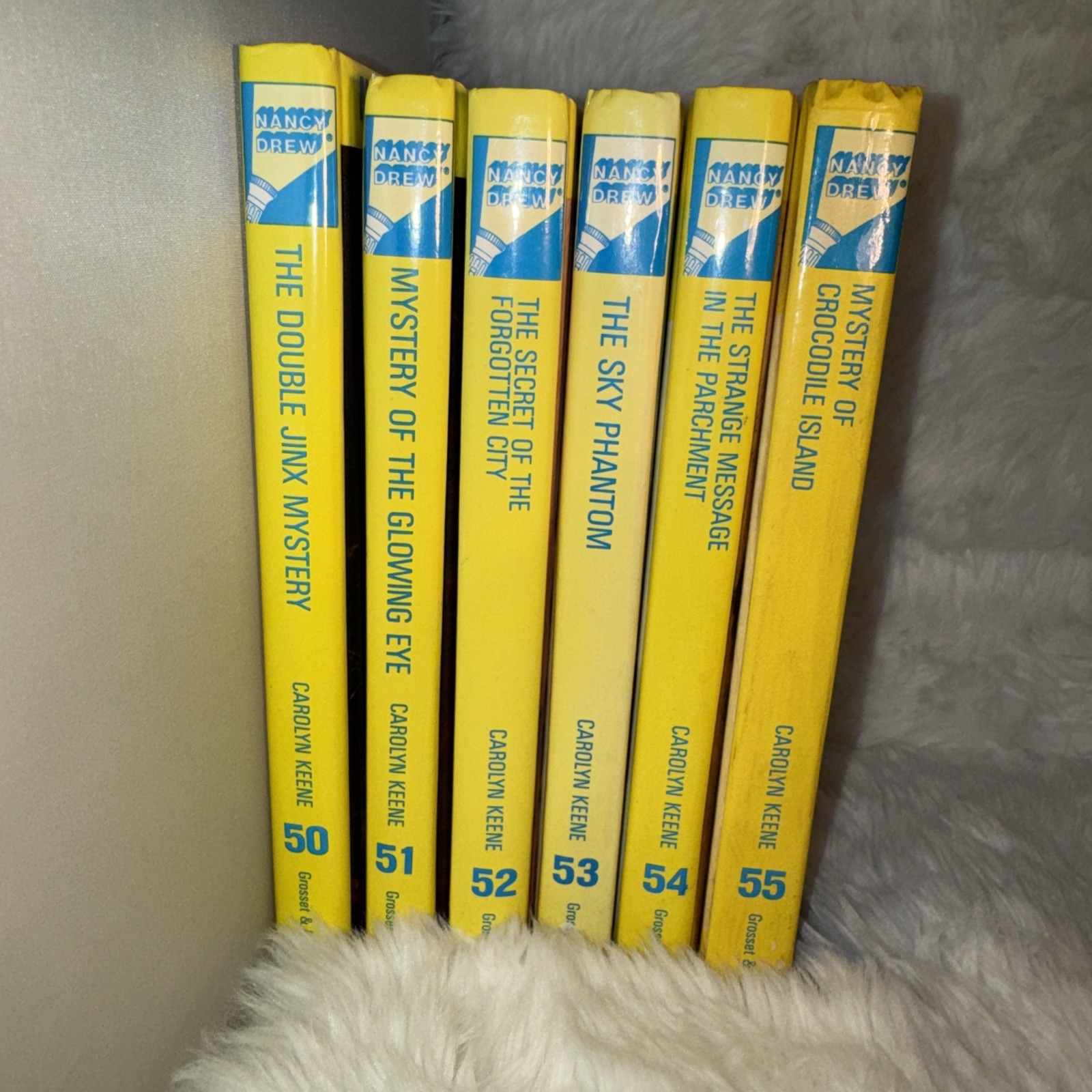 Nancy Drew Mystery Stories Mixed Lot 6📚Hardcover Books 50-55 Carolyn Keene 1992
