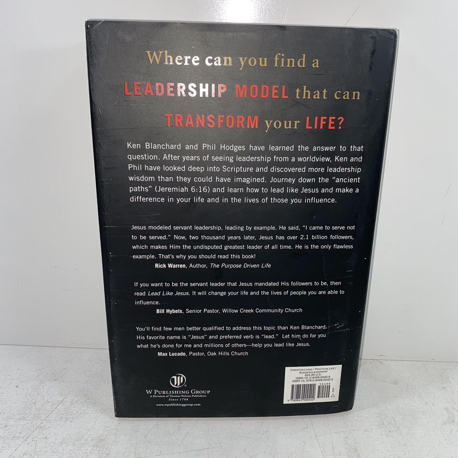 Lead Like Jesus Lessons from the Greatest SIGNED By Phil Hodges 2005 HC 1ST/7TH