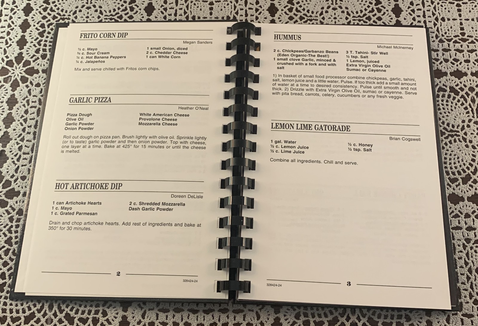 2024 Wieland Chase Brass Cookbook Employee Recipes 84 Pages Hardcover Spiral