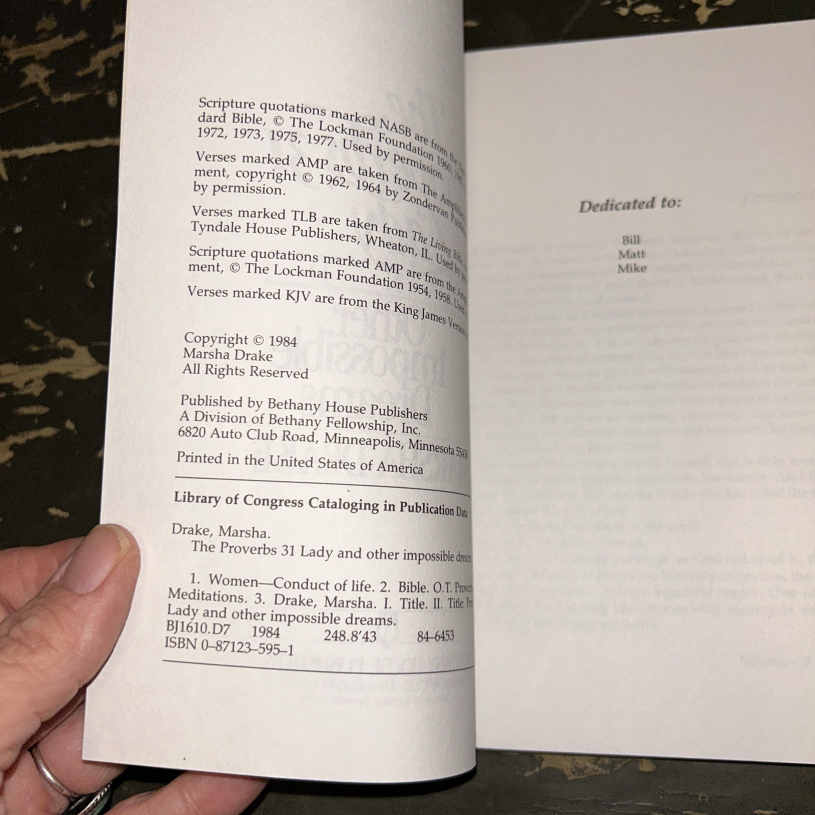 The Proverbs 31 Lady and Other Impossible Dreams by Marsha Drake B51