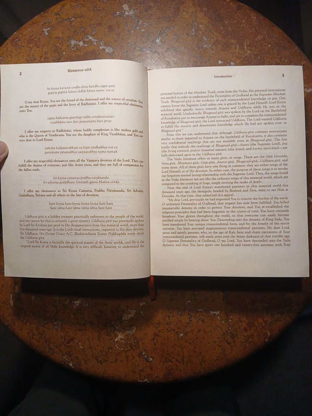 The UDDHAVA GITA, Original Sanskrit Text, Roman Transliteration And Translation