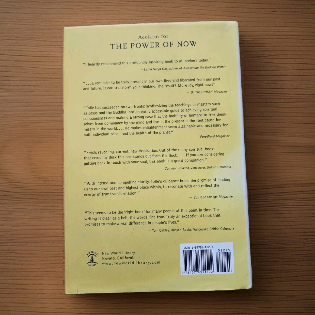1st Edition : The Power of Now by Eckhart Tolle Spirituality Self-Help HC Book