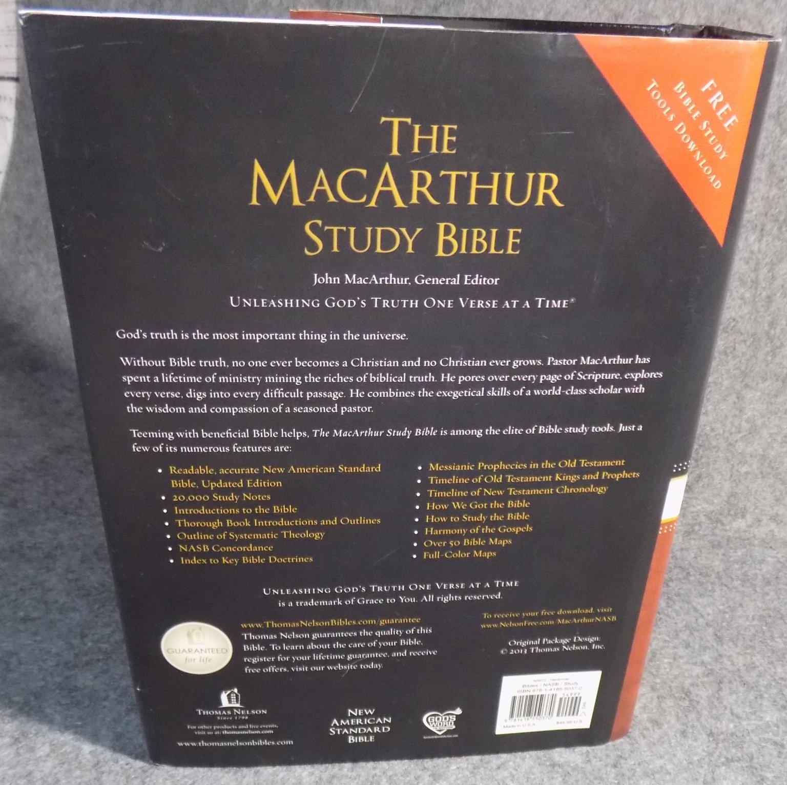 MacArthur Study Bible NASB John MacArthur 2006 Updated Edition Thomas Nelson