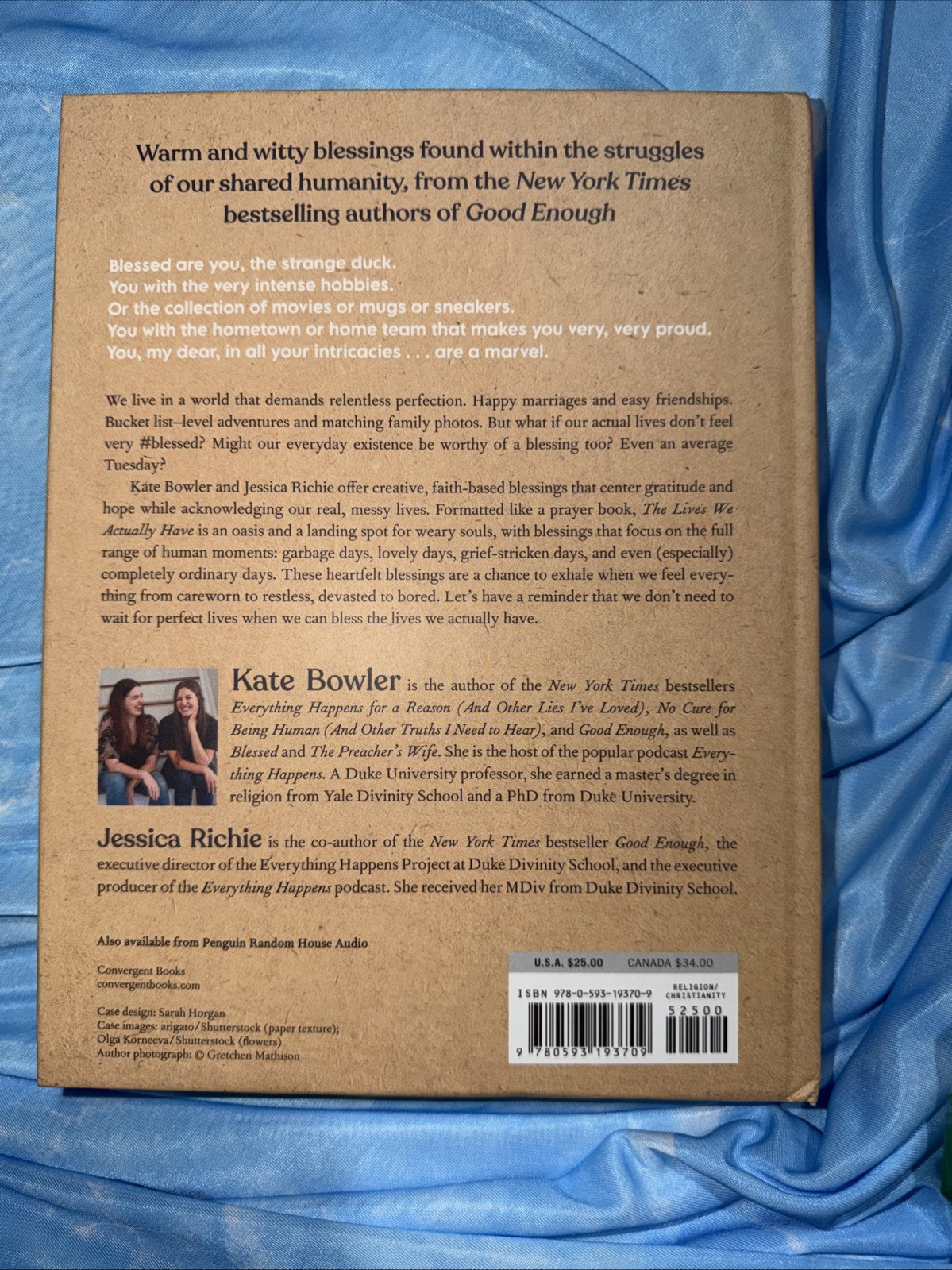 Lives We Actually Have | 100 Blessings for Imperfect Days | by Kate Bowler | HC