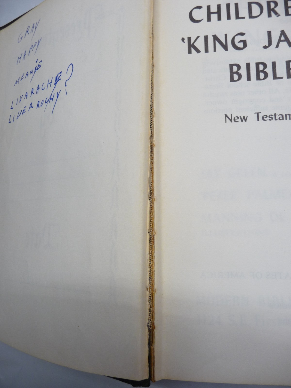 The Children’s King James Bible New Testament 1960 Modern Translation