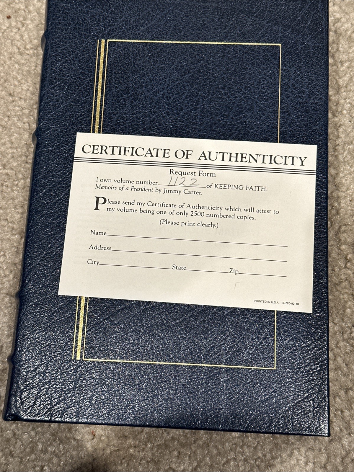 Keeping Faith By Jimmy Carter Signed # Limited Ed Leather 1982 Read Description!