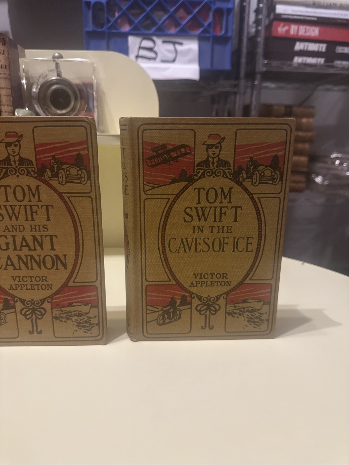 1913 ANTIQUARIAN APPLETON TOM SWIFT VINTAGE BOOKSET GROSSET&DUNLAP HC DECOR BOOK