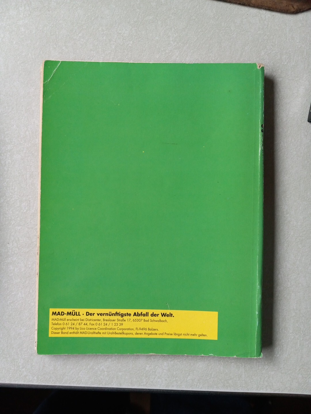 GERMAN MAD Magazine Paperback Book: #10 Deutsches Taschenbuch Vintage Rare!