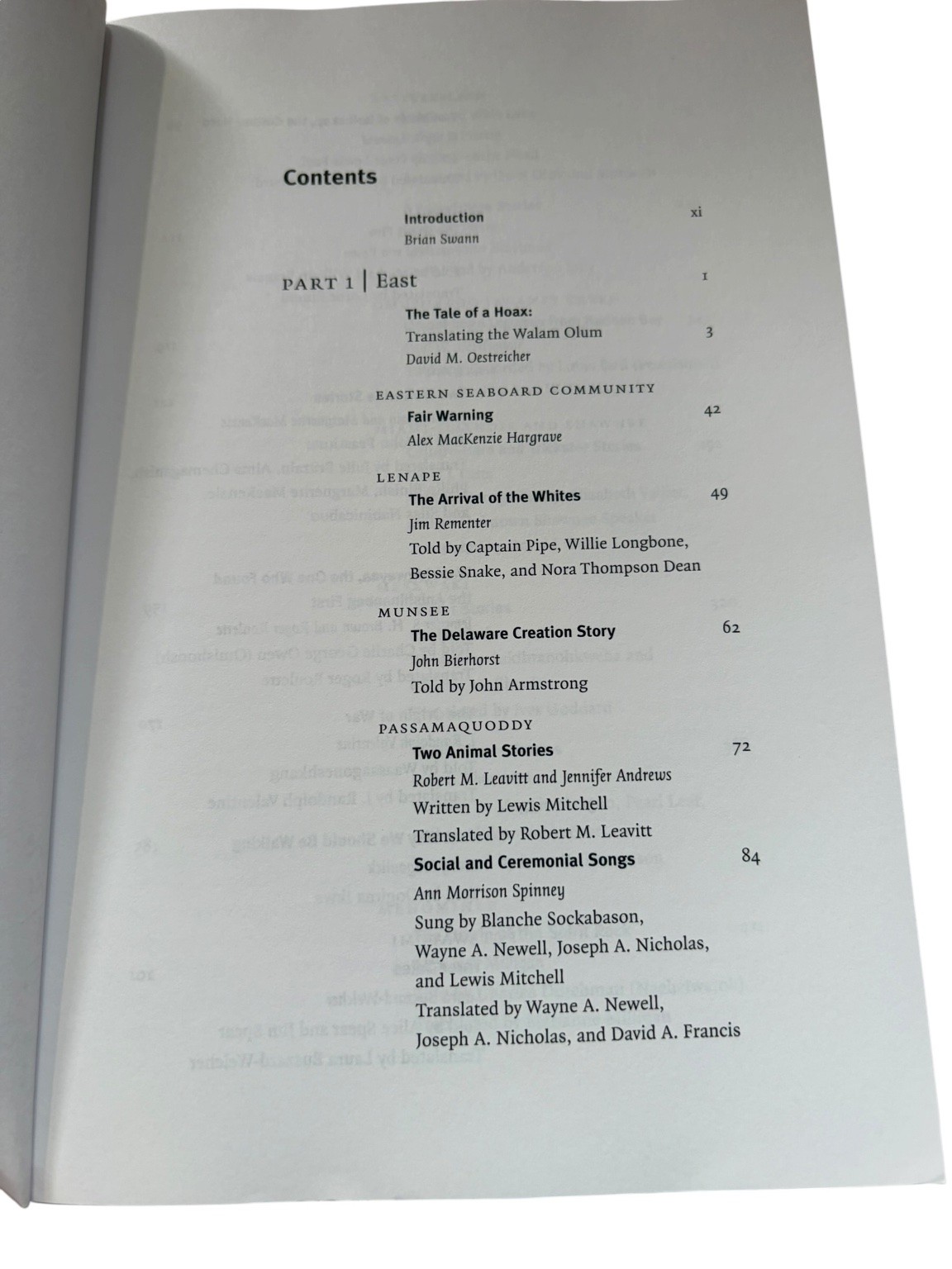 Algonquian Spirit Brian Swann 2005 Indigenous Literature Folklore University of