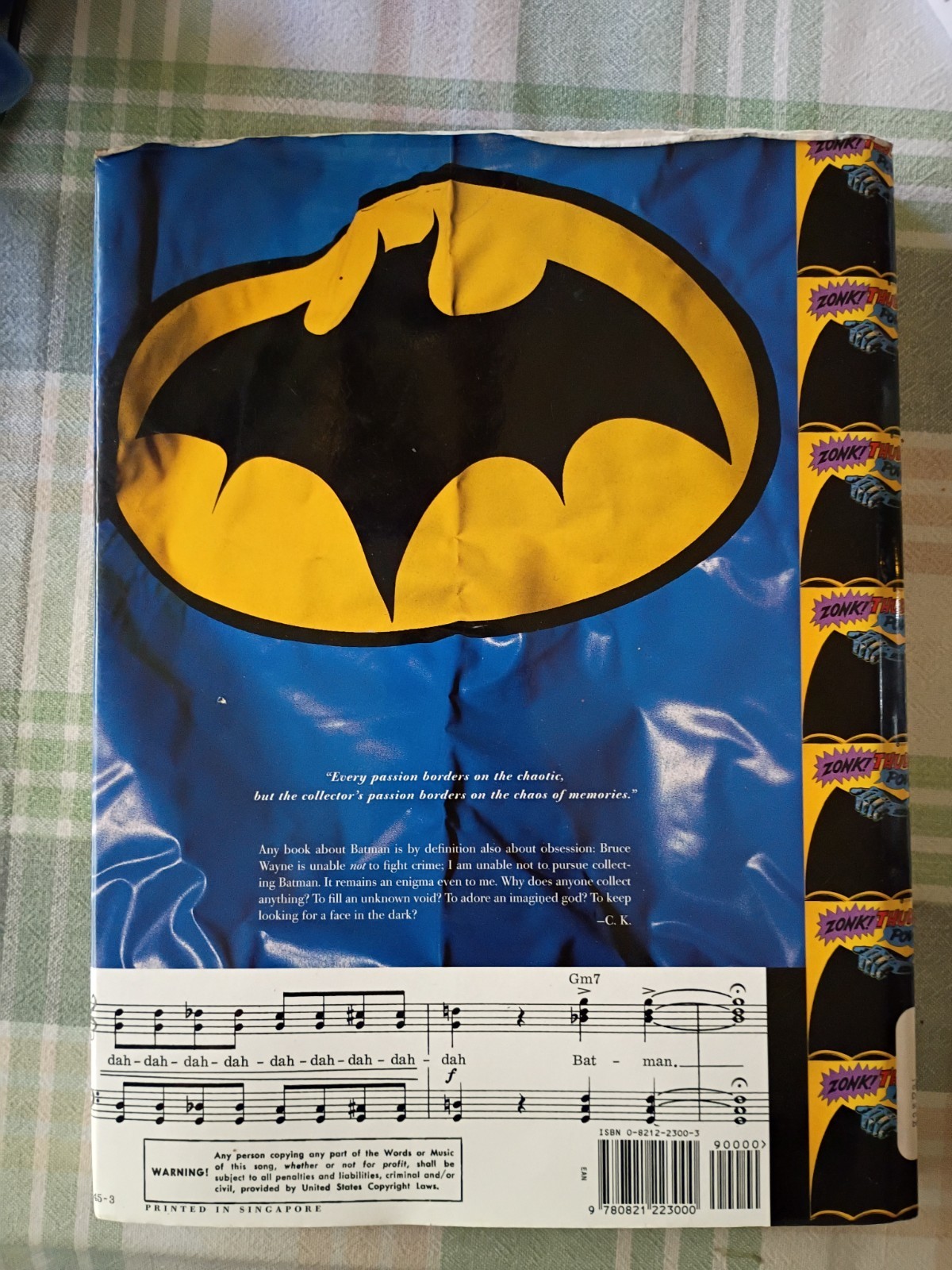 Batman Collected by Chip Kidd; photographs Geoff Spear, Batman Club Book HC DJ