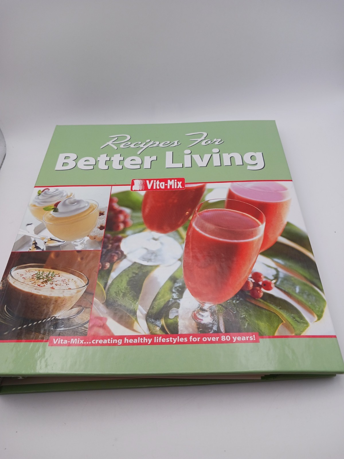 2002 Vita Mix Recipes For Better Living Hardcover Binder & Owners Manual EUC