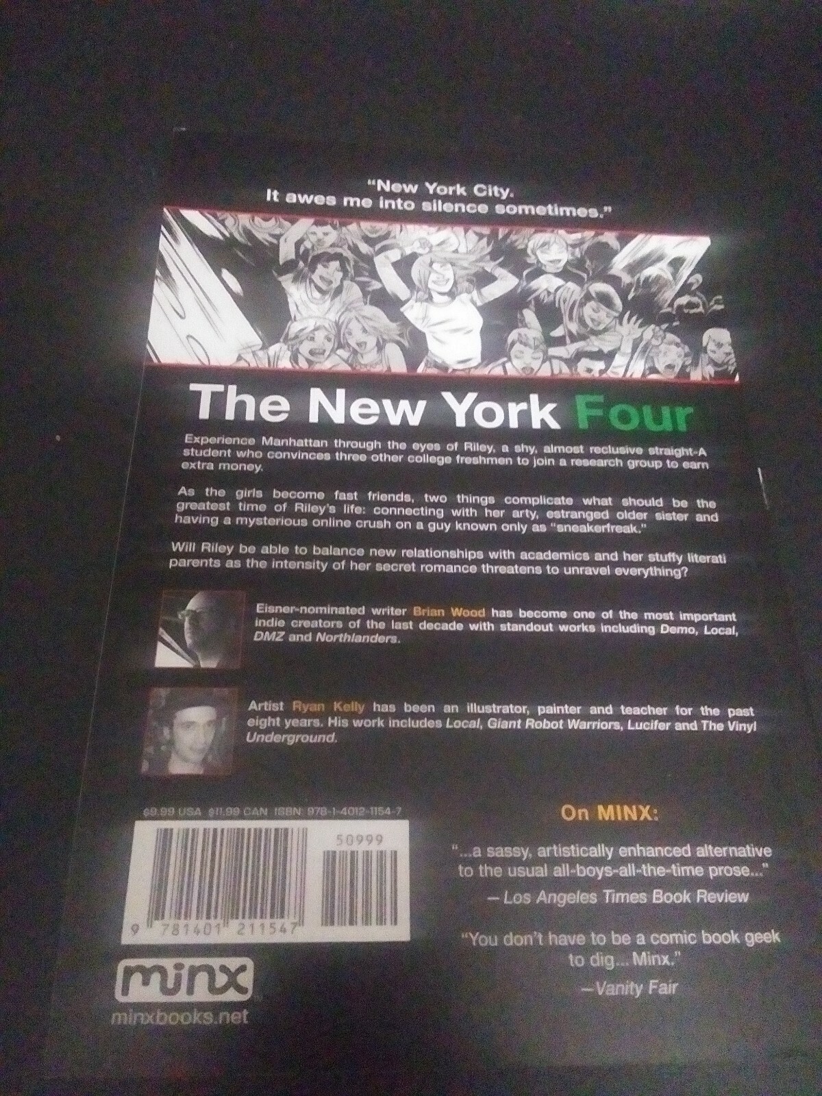 The New York Four by Brian Wood & Ryan Kelly 2008 DC Minx TPB
