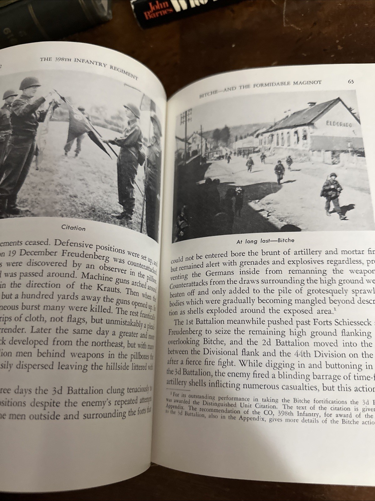 History Of The 398th Infantry Regiment In World War II Hardcover Very Good