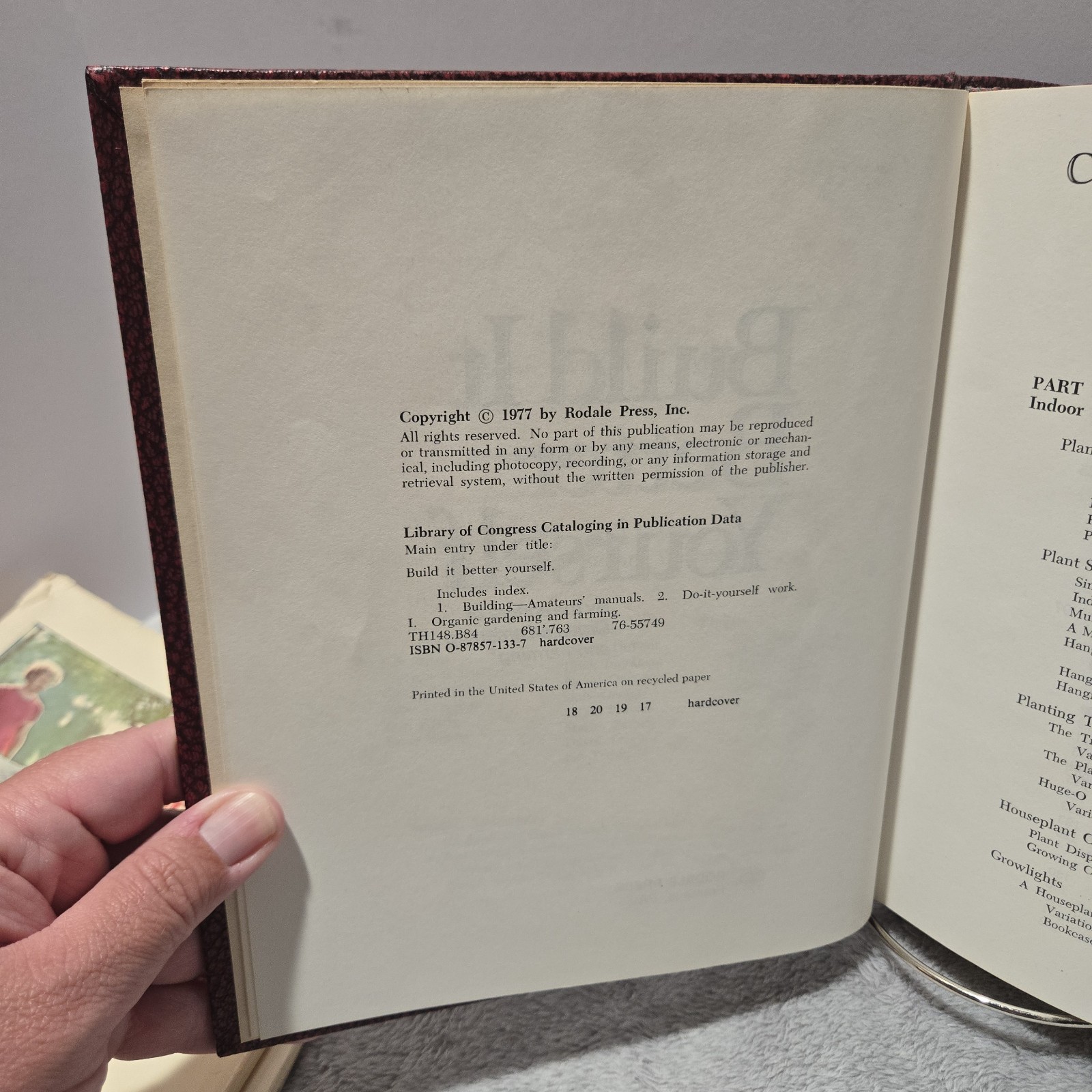 Build it Better Yourself by Organic Gardening and Farming 1977 Hardcover Staging