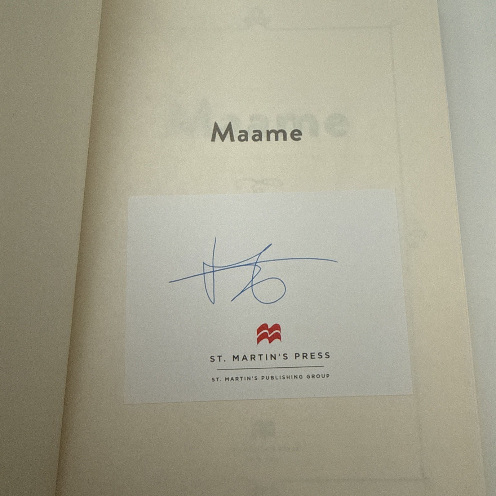 SIGNED Maame Jessica George First Ed 2023 St Martins Jenna Book Club VG+