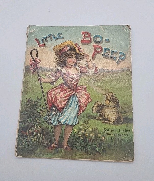 Rare Vintage 1800s Raphael Tuck & Sons Little Bo Peep Nurseryland Series