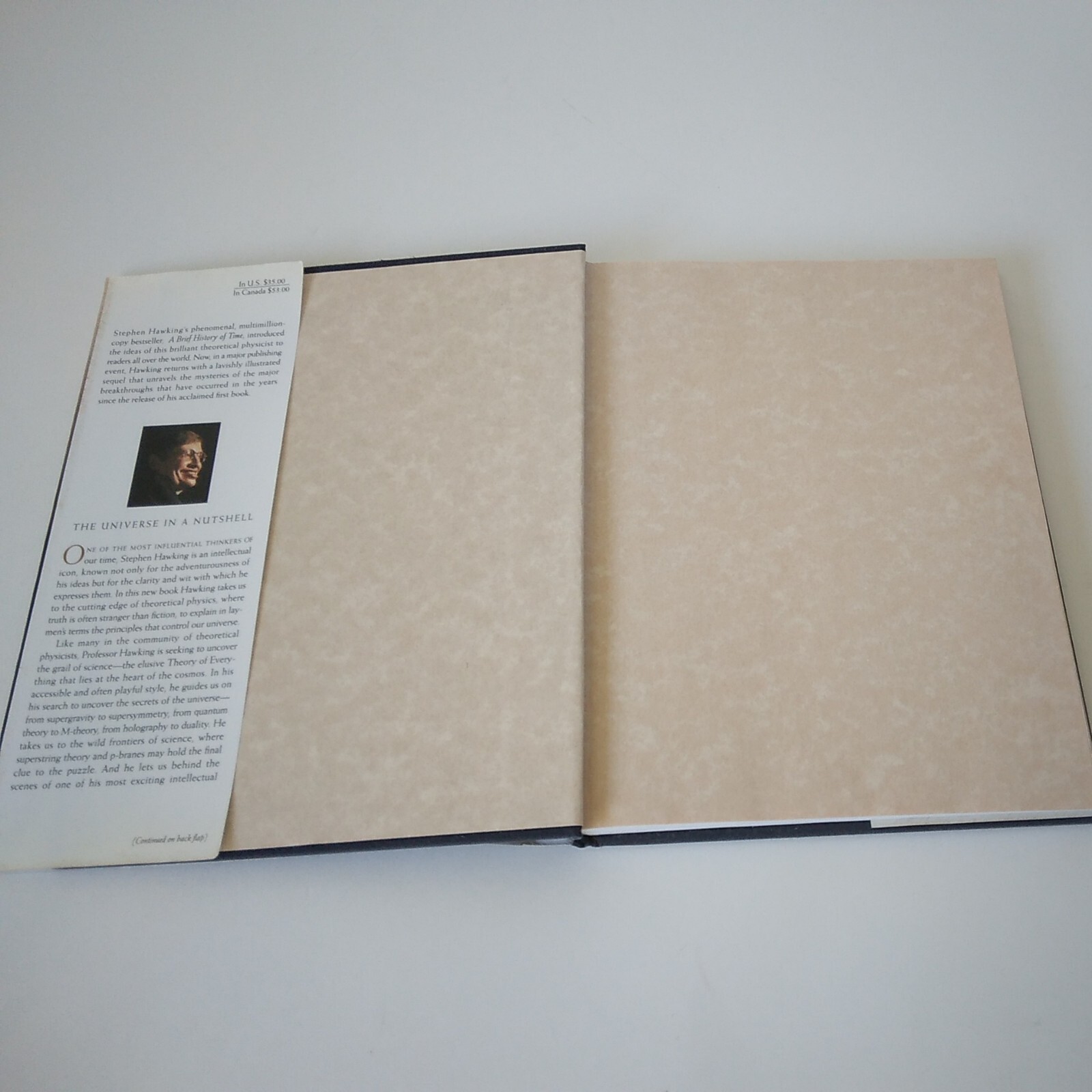 „The Universe In A Nutshell“-Stephen Hawking, Bantam 1st Ed./Print 2001 HC DJ VG