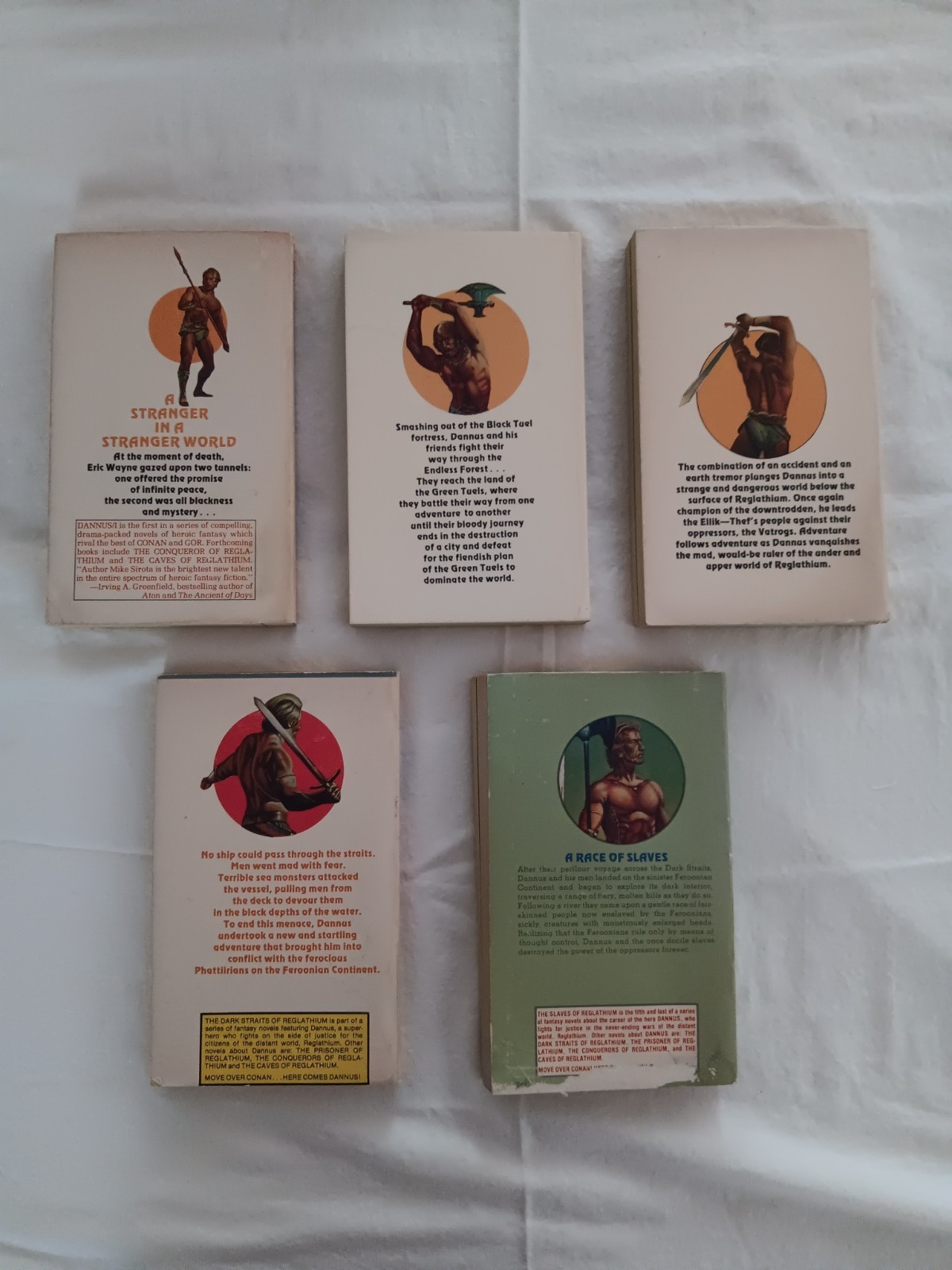 DANNUS: Series 1-5; By Mike Sirota; Manor Books; Fantasy; GD