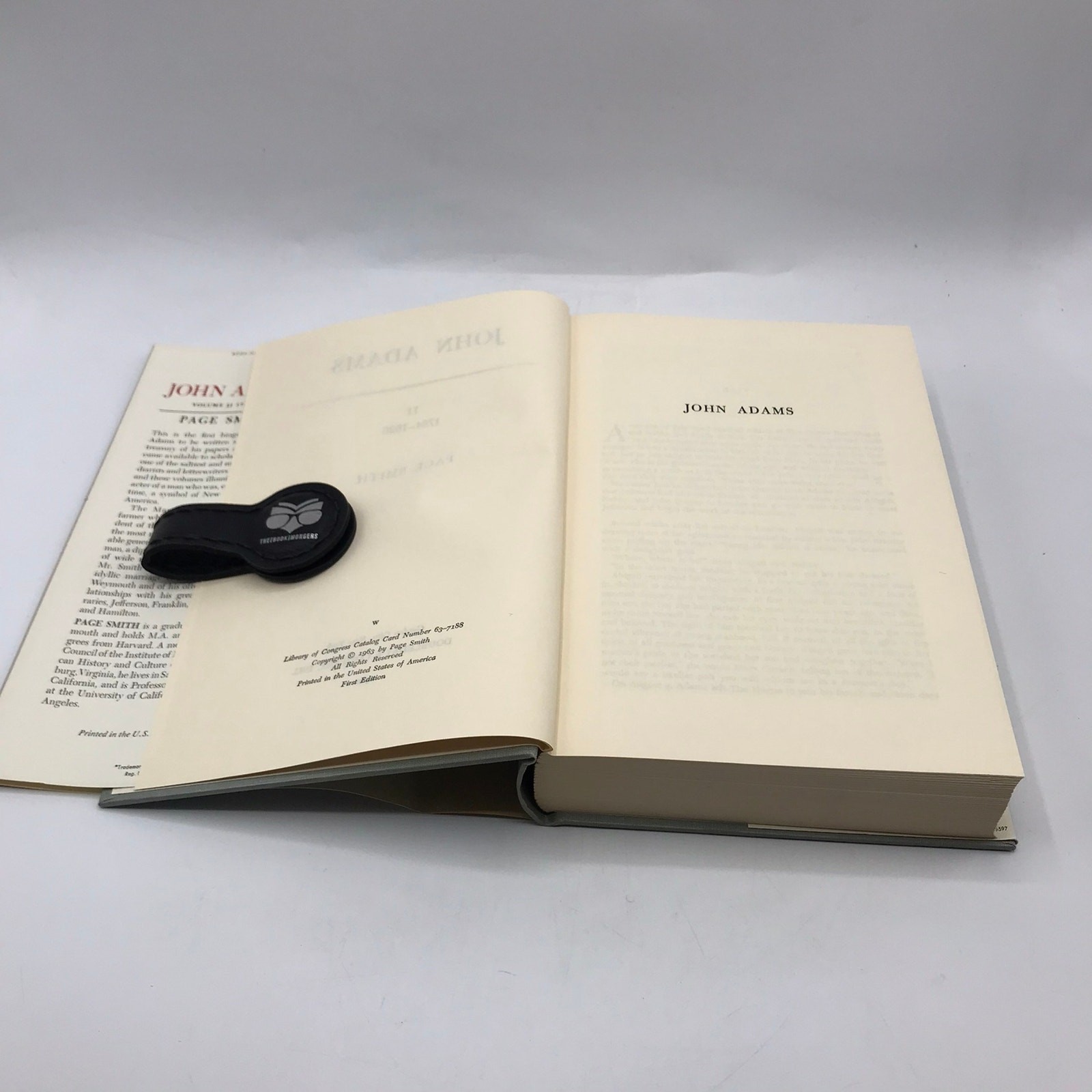 John Adams 2-Book Volume 1 & 2 by Page Smith 1st Edition Dust Jacket w/ Slipcase