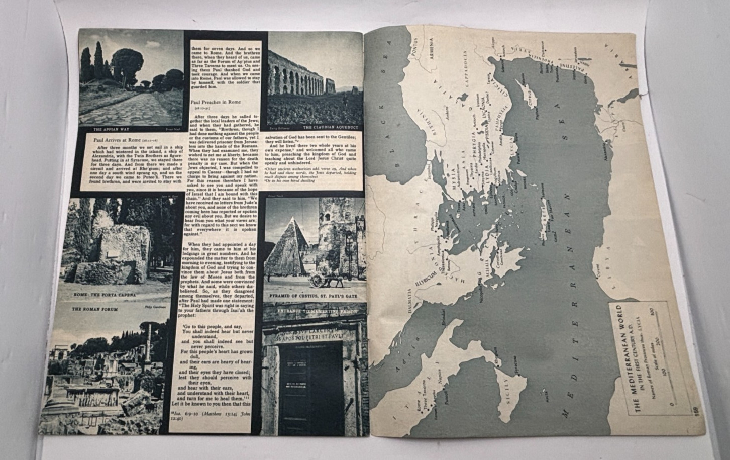 Vtg INTO ALL THE WORLD-The Acts of the Apostles-1963 American Bible Society