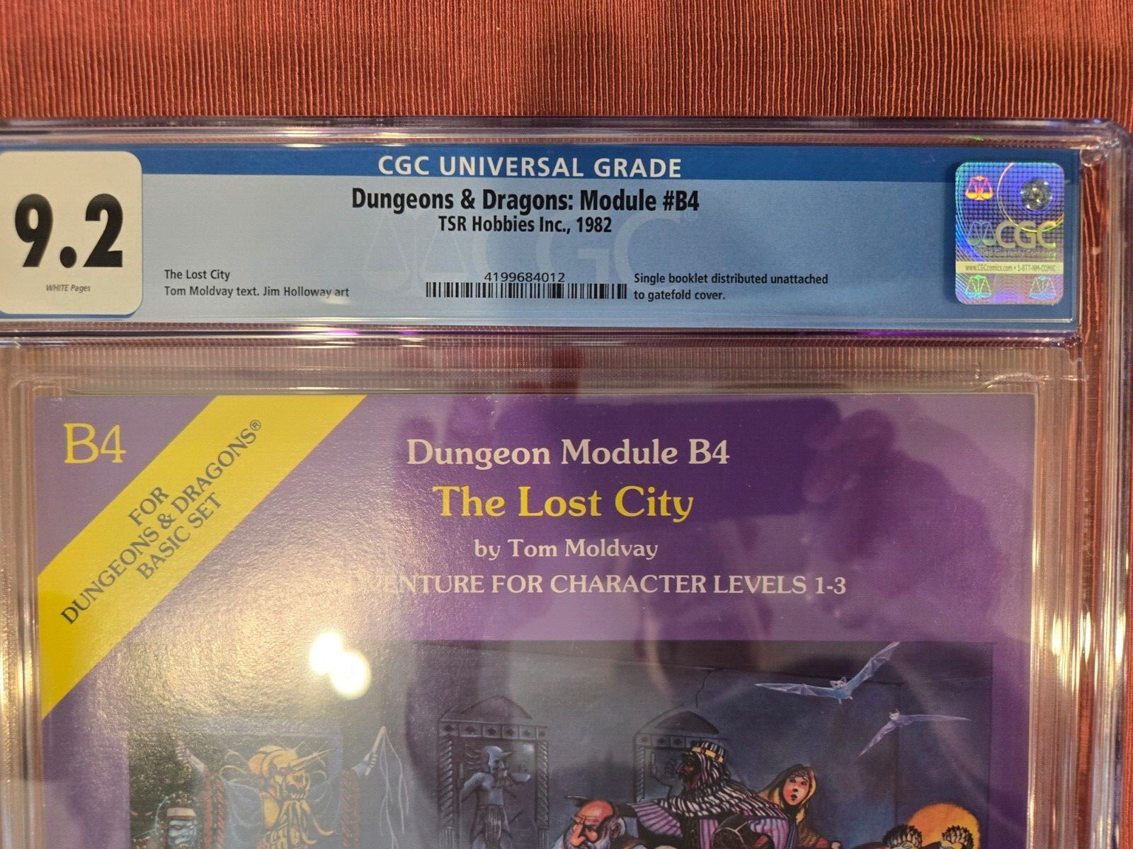 Dungeons and Dragons Basic Set Dungeon Module B4 The Lost City KB3117 CGC 9.2