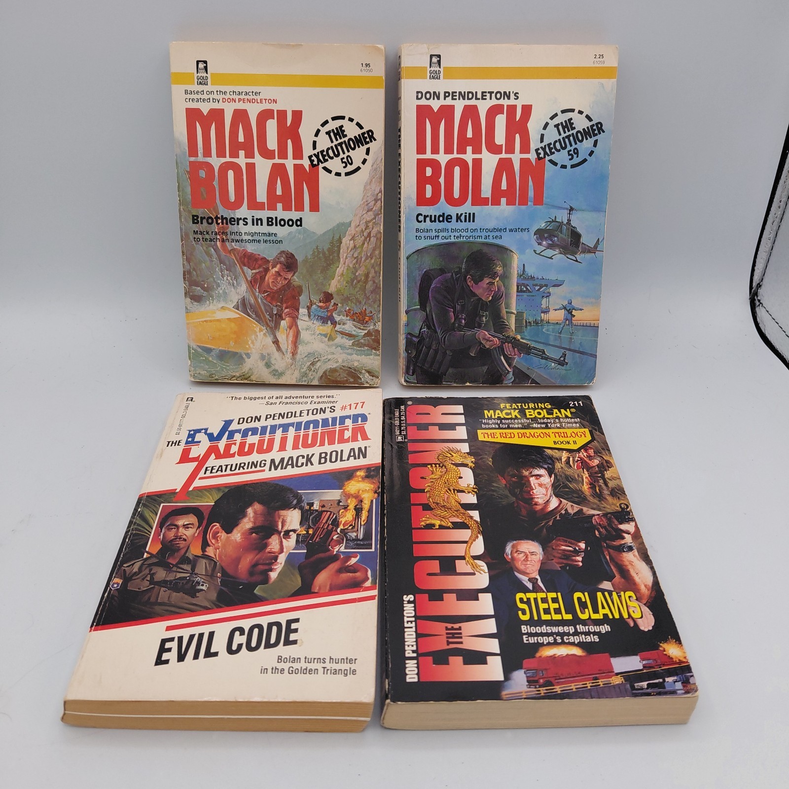 Lot of 16 Vintage The Executioner PB Books Don Pendleton