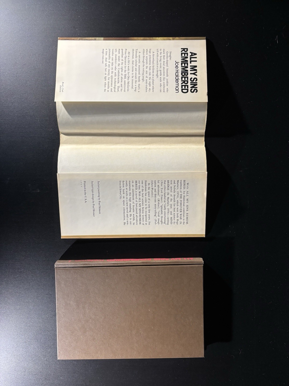 All My Sins Remembered by Joe Haldeman (HC) St. Martin’s Press 1st Edition 1977