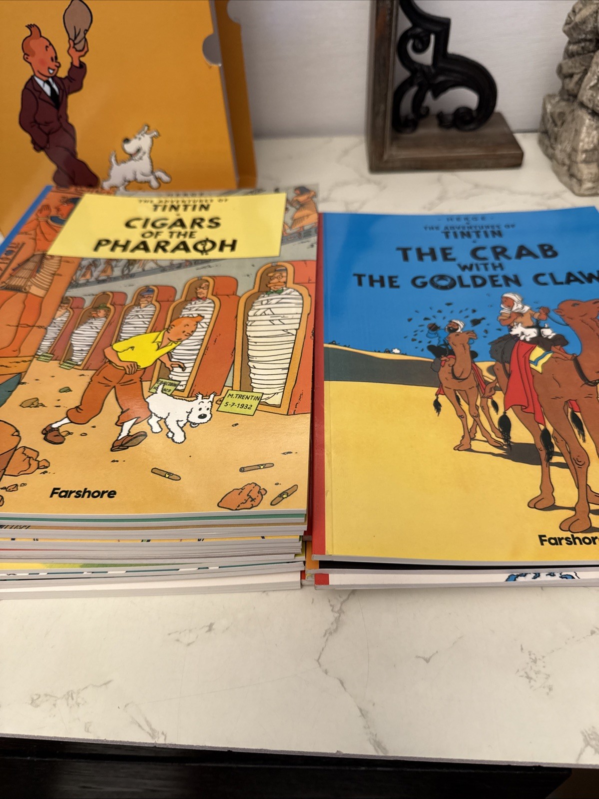 The Adventures of Tintin 23 Book Complete Collection Box Set Full Edition Herge