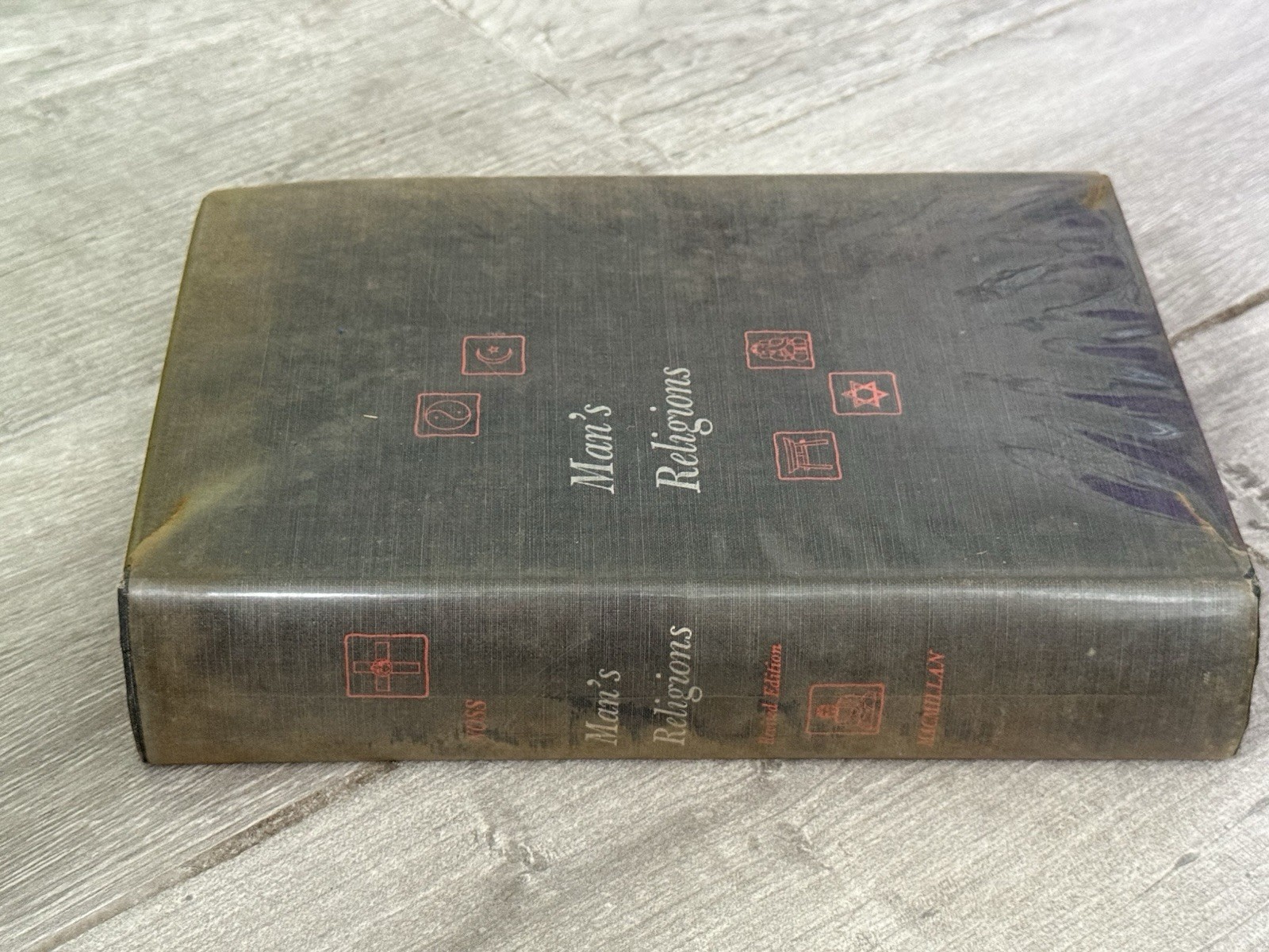 ☯️ Man’s Religions by John B. Noss Macmillan Company Revised Edition 1956 HC