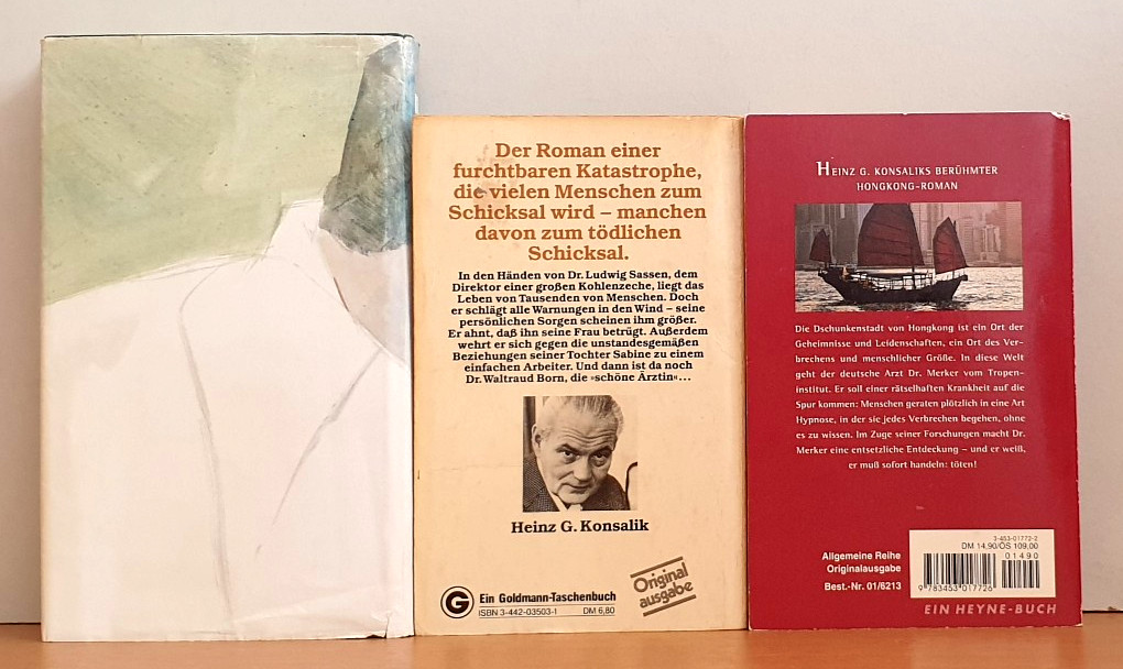 BUCHPAKET+ROMANE+6 BÜCHER+ 6 x HEINZ G. KONSALIK+TB+HC+BUNDLE