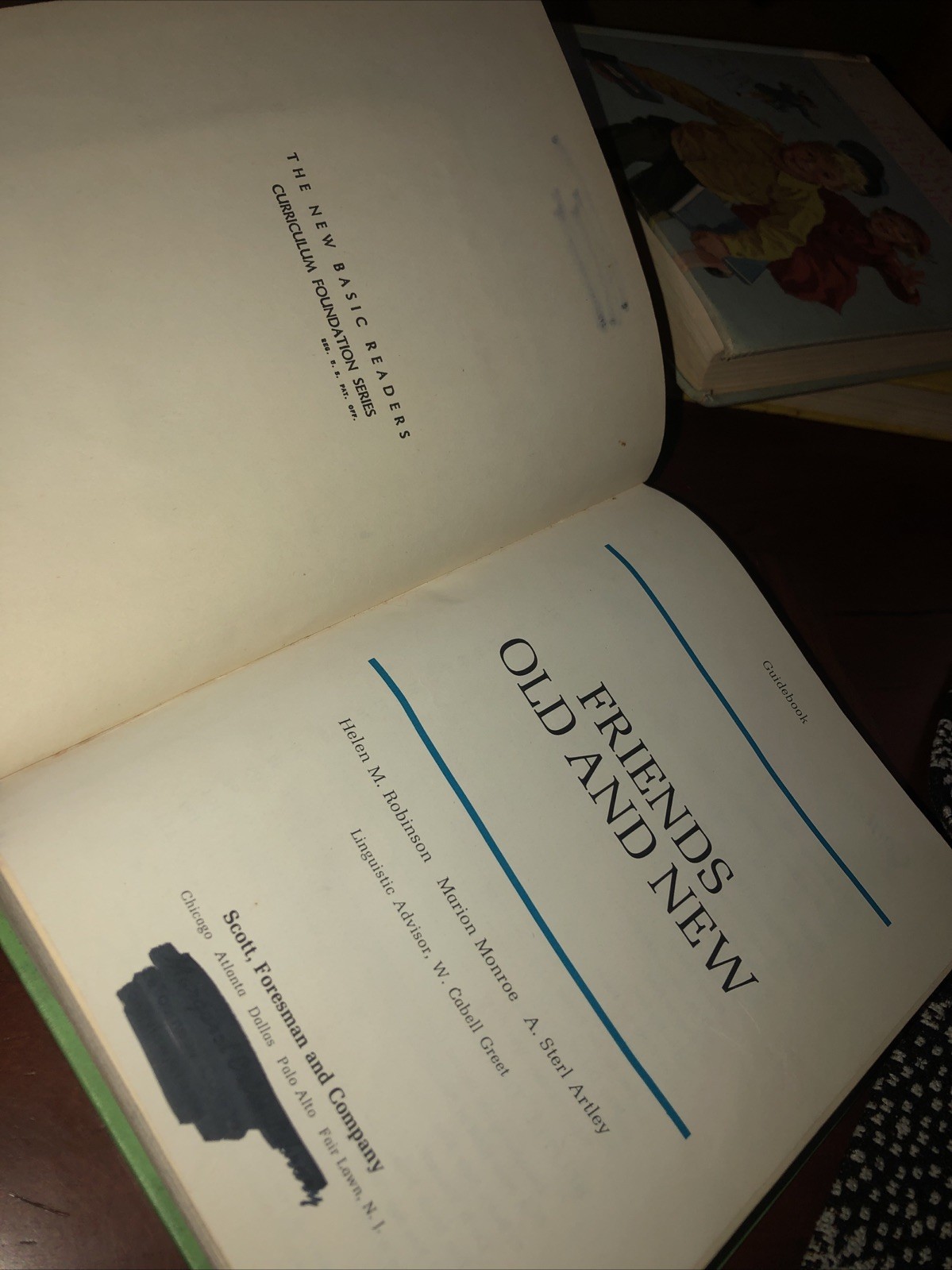 Friends Old and New Vintage Reader 1963 Nancy Susan Jack Bob Learning to Read