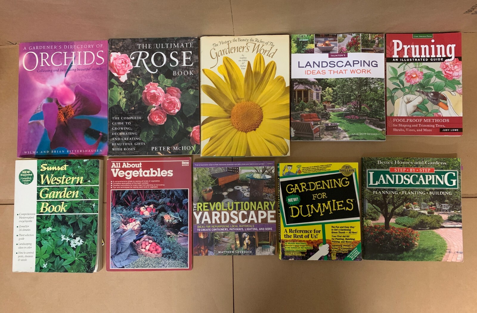Lot of 20 Gardening Landscape Growing Trees Plant Fruit Flower Books RANDOM*MIX