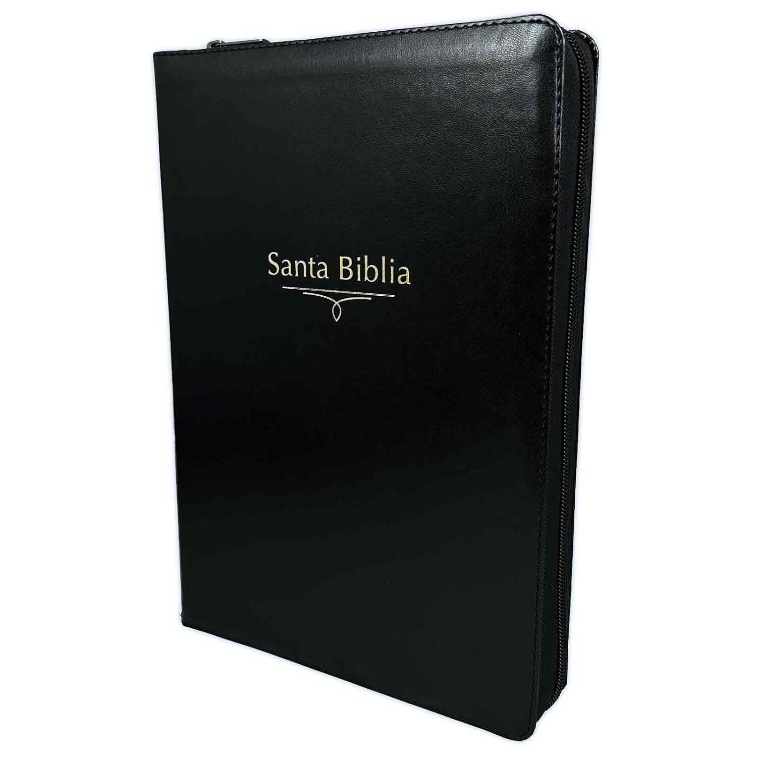 Biblia Letra Super Gigante 19 puntos con cierre Reina valer1960 negro con indice