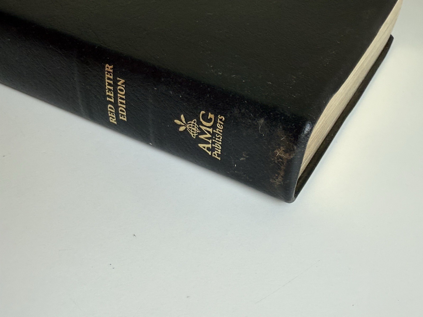 Tim Lahaye Prophecy Study Bible KJ Genuine Black Leather Red Letter Edition