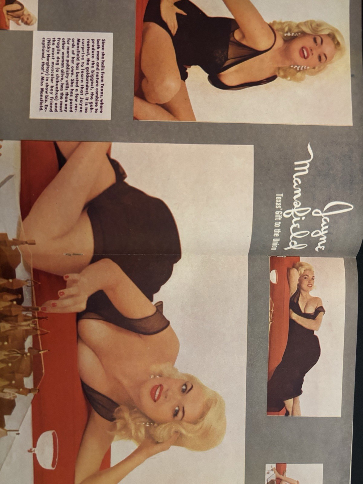 Caper Magazine January 1957 Vol 1 #4 Jayne Mansfield Betty Page Pinup Vintage