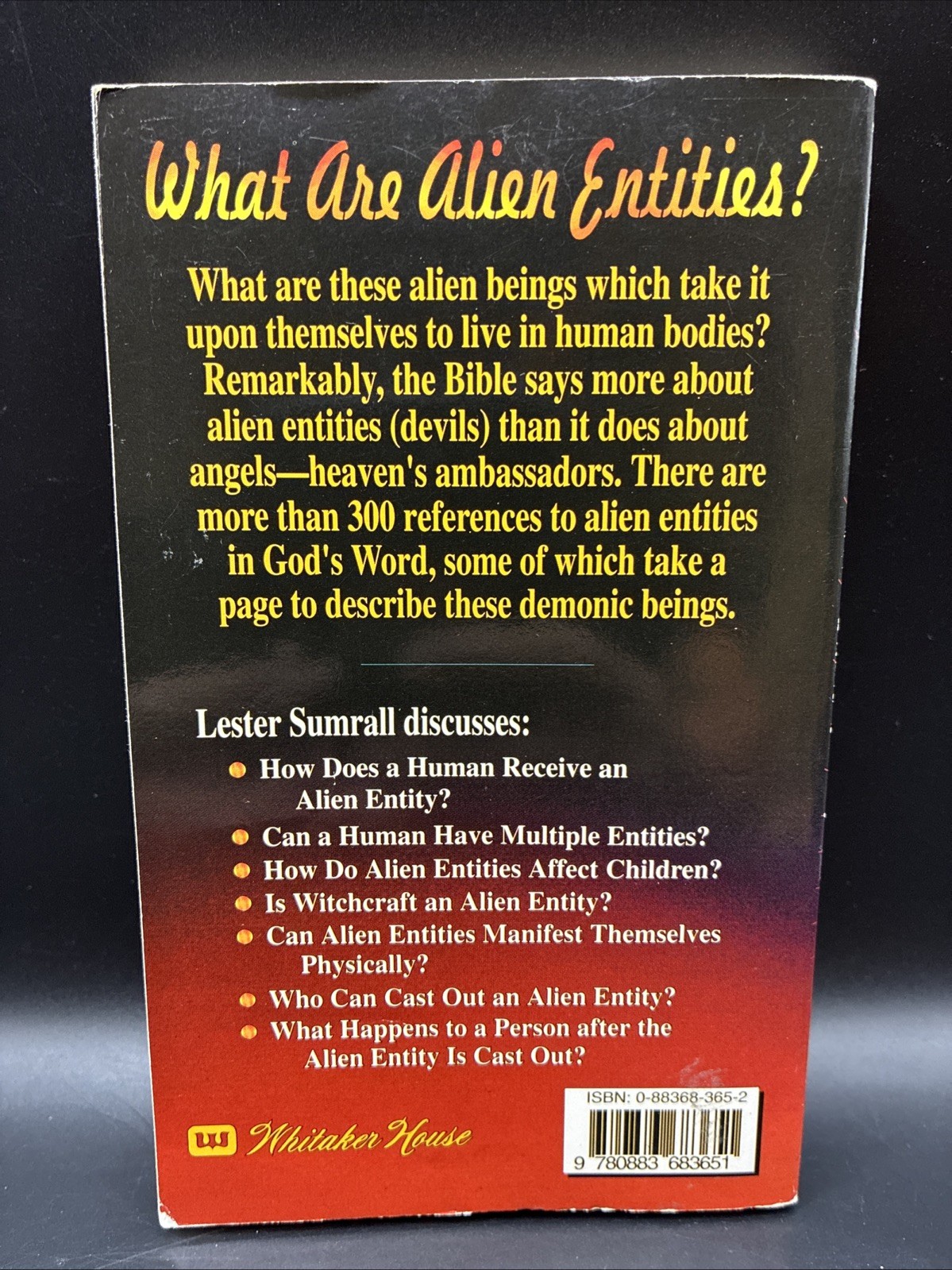 Alien Entities : A Look Behind the Door to the Spirit Realm by Lester Sumrall…