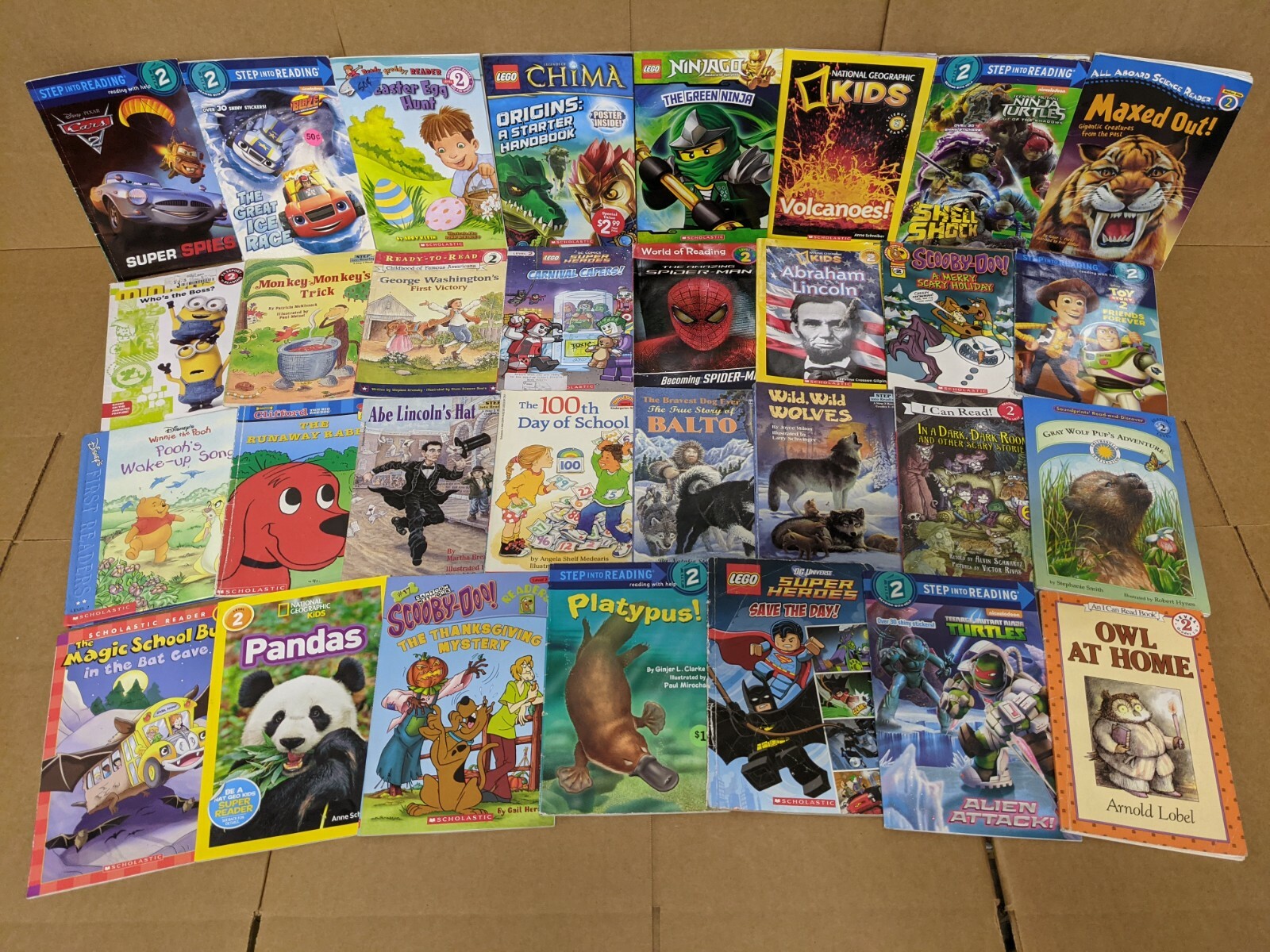 Lot of 10 Level 2 BOOKS FOR BOYS~RL~Ready to-I Can Step into Learn Read – RANDOM