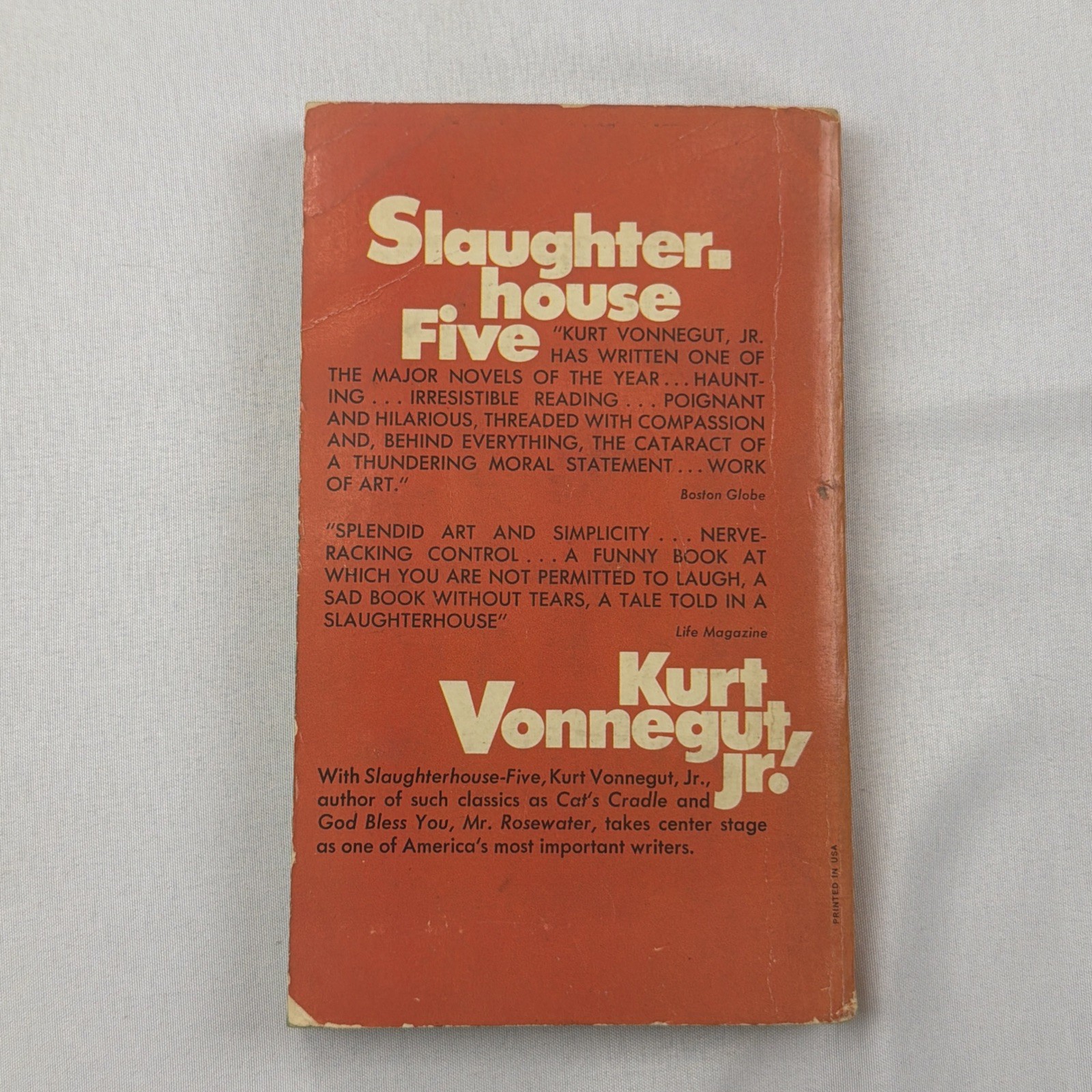 SLAUGHTERHOUSE-FIVE BY Kurt Vonnegut, Jr. 1ST DELL PRINTING Vintage Paperback