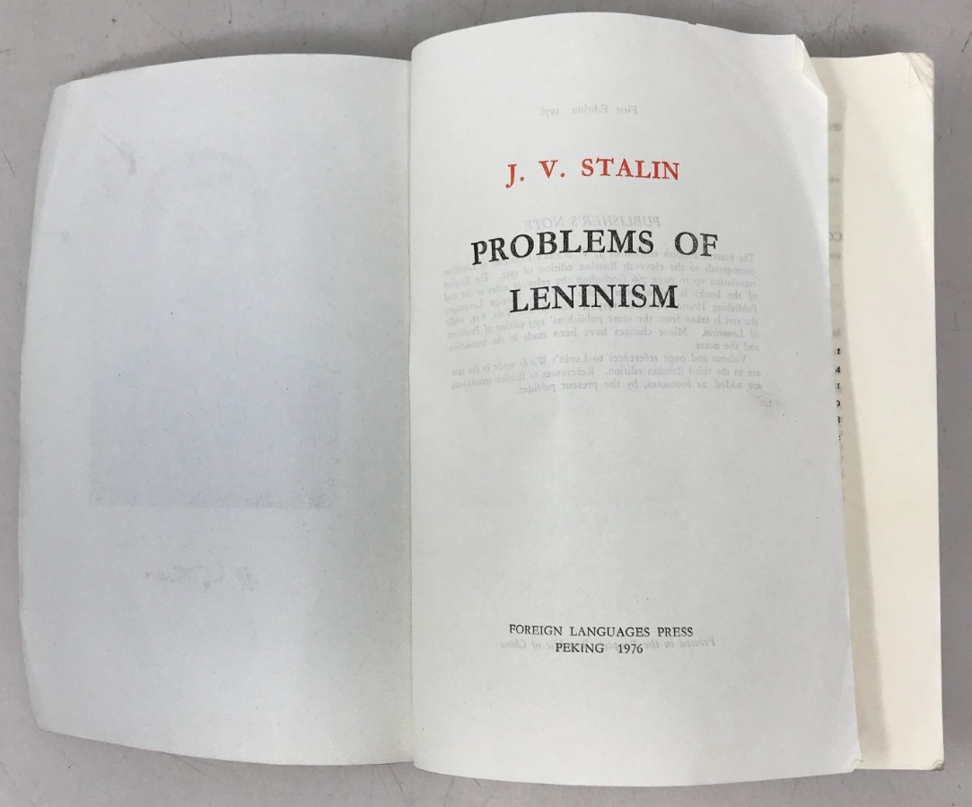 Problems of Leninism by J. V. Stalin 1976, E-36