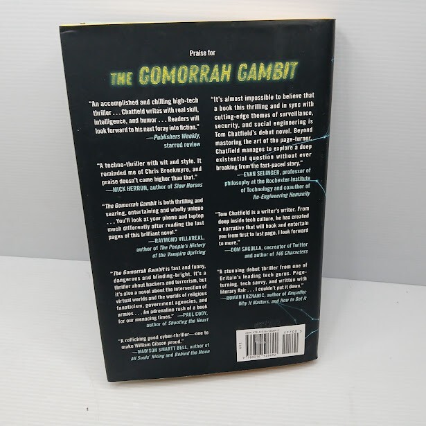 The Gomorrah Gambit – Tom Chatfield – Hardcover, Book –