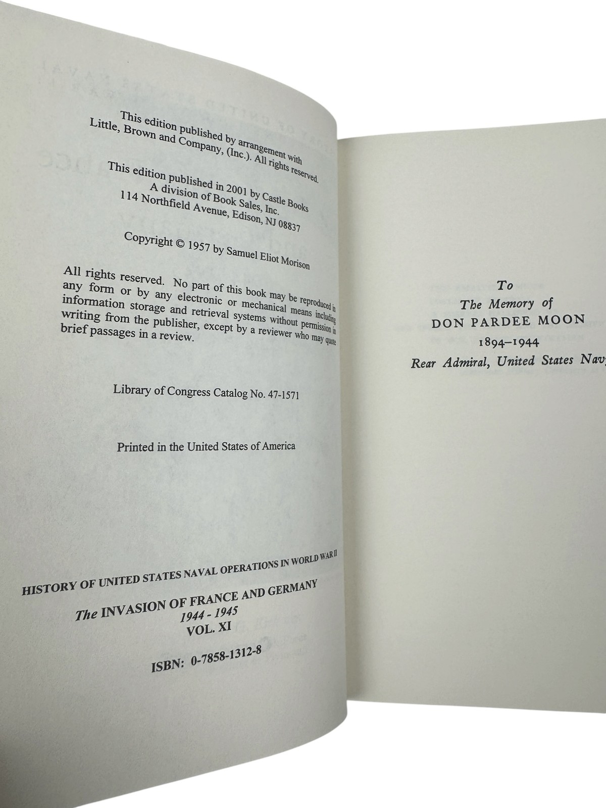 History of US Naval Operations in WWII Samuel Eliot Morison Complete 15 Volume