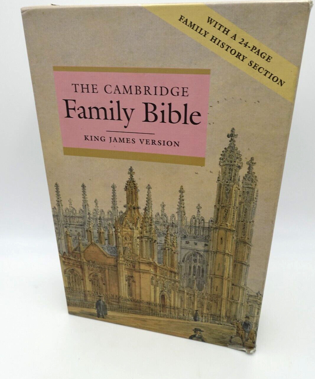 RARE The Cambridge Family Bible Hardcover w/ Box *HAS FLAWS READ DESCRIPTION*