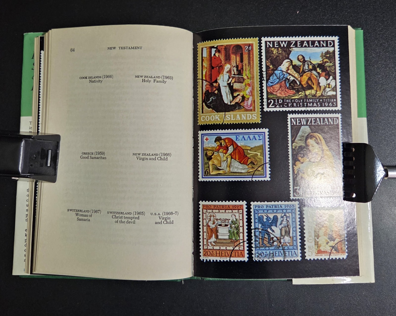 POSTAGE STAMPS AND THE BIBLE STORY – A.E. Gould (hc/dj) 1968 Vintage